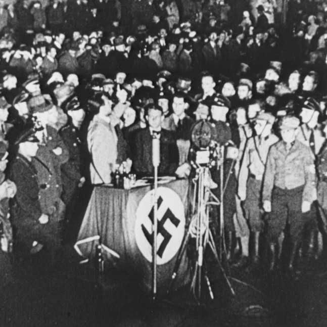 Goebbels na queima dos livros