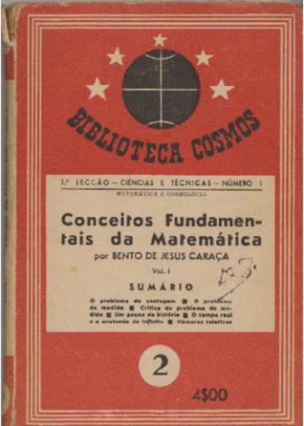 Conceitos Fundamentais da Matemática (I volume), Biblioteca Cosmos