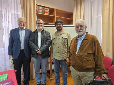 Simões Teles, Hélio Alves, Pedro Roma, Vereador da Cultura da Câmara Municipal de Redondo, e Augusto Fitas,.