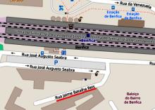 Localização da rua Jaime Batalha Reis